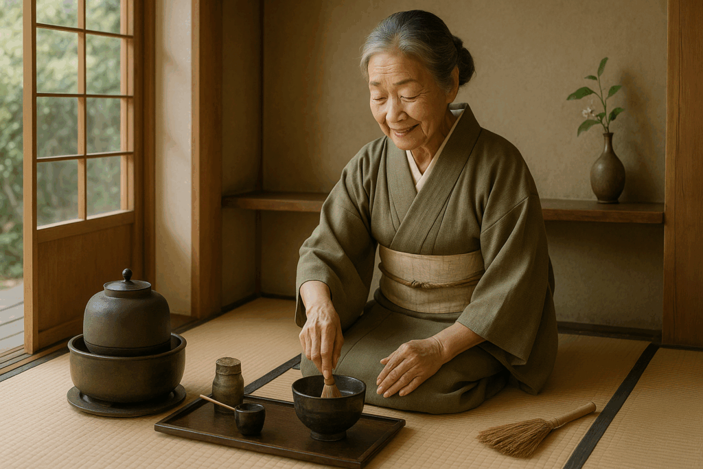 茶道する日本人