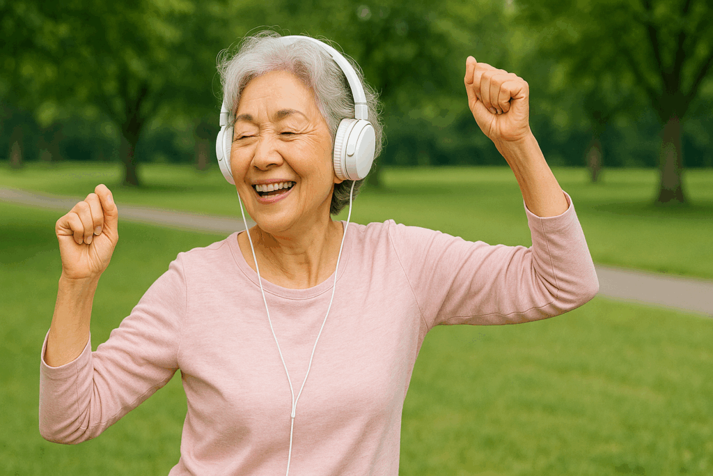 音楽を聴きながらダンス