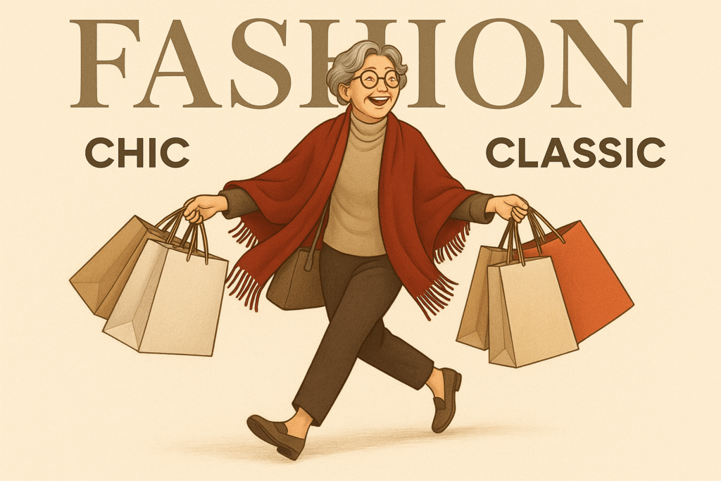 買物するシニア