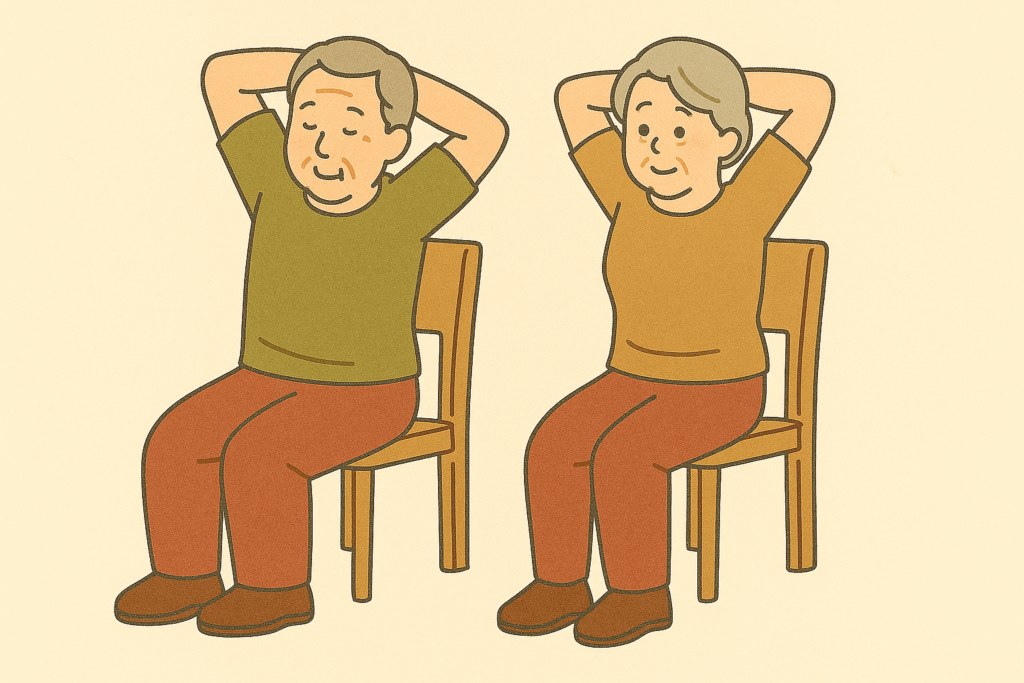 椅子でスクワット