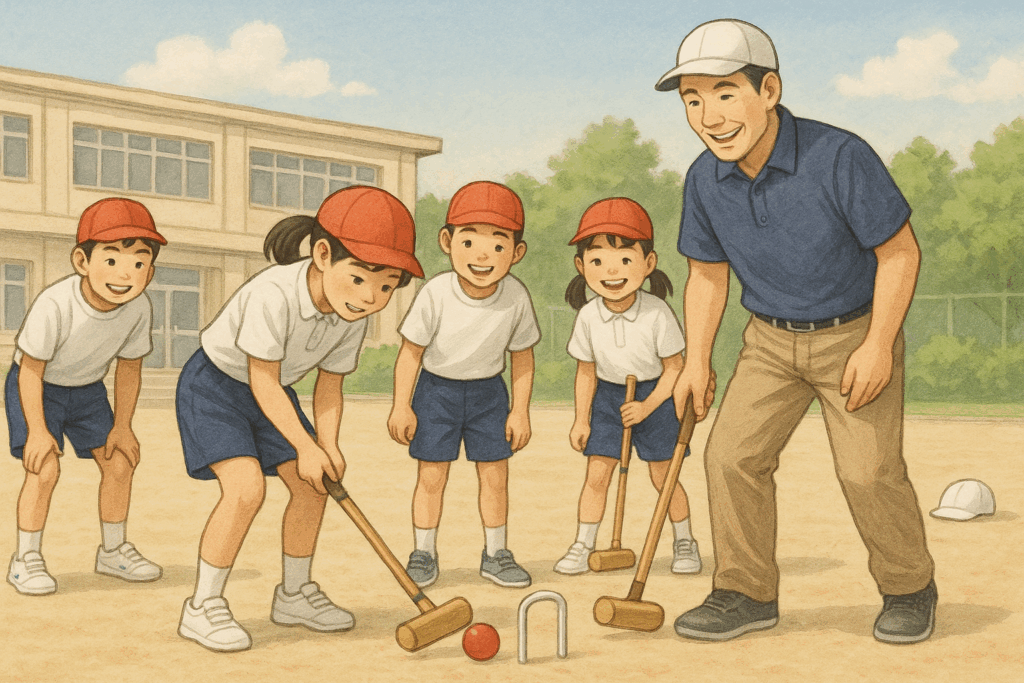 ゲートボールと先生