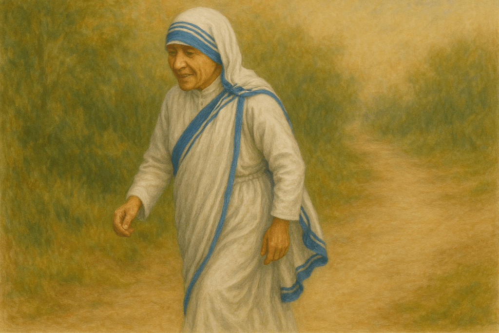 
テレサ修道女の穏やかな散歩