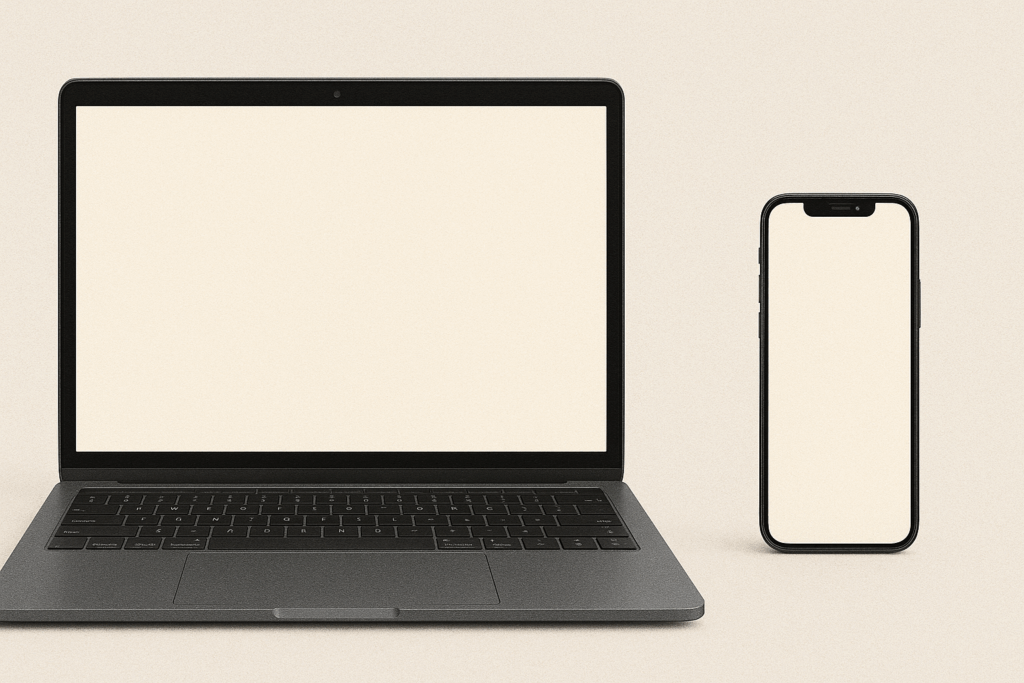 スマホとパソコン