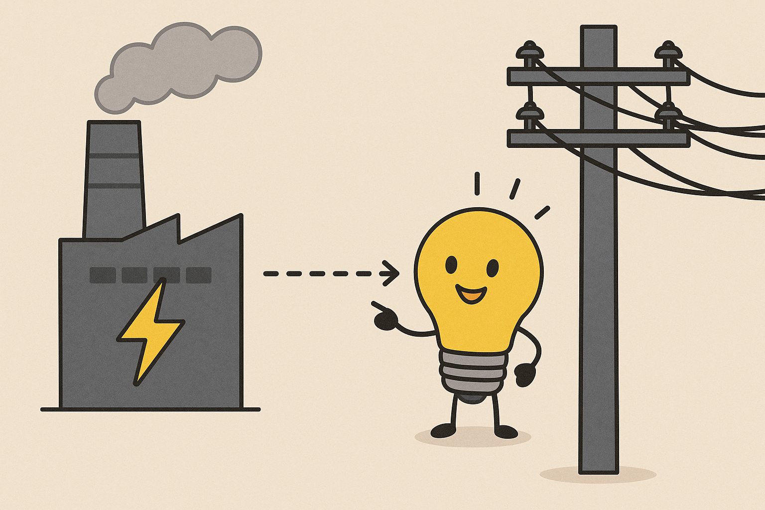 電気の作成過程