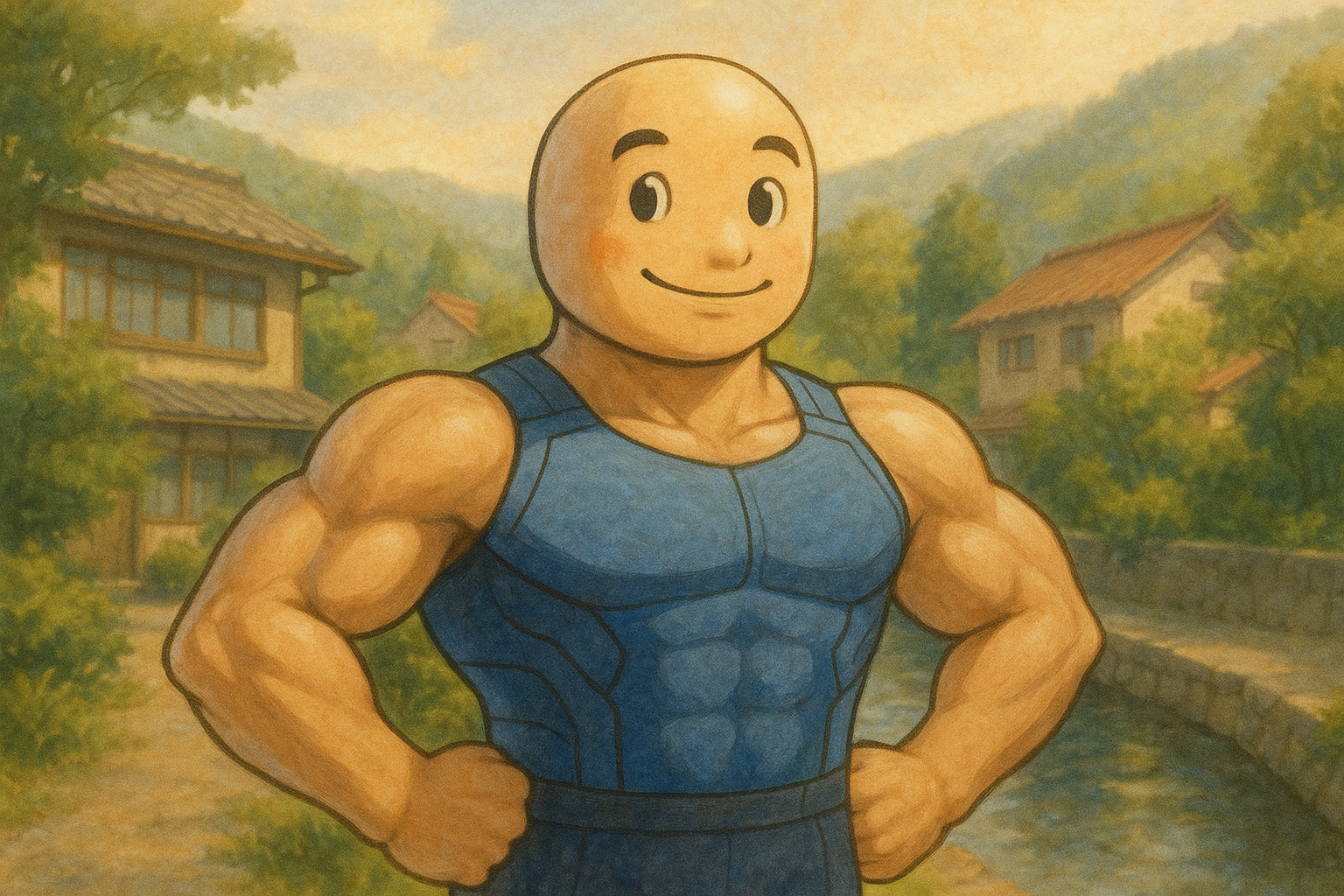 筋肉あふれる若者