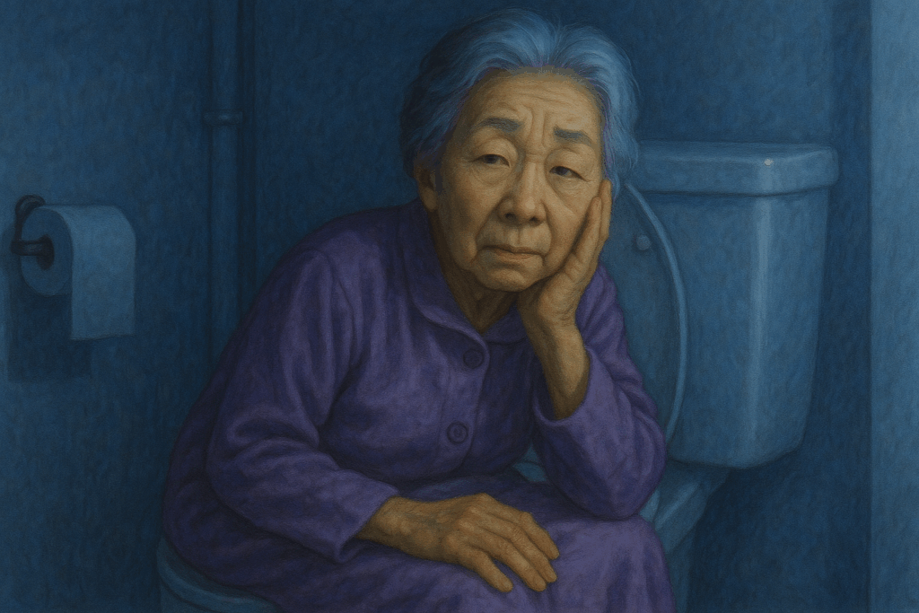 眠れないシニア