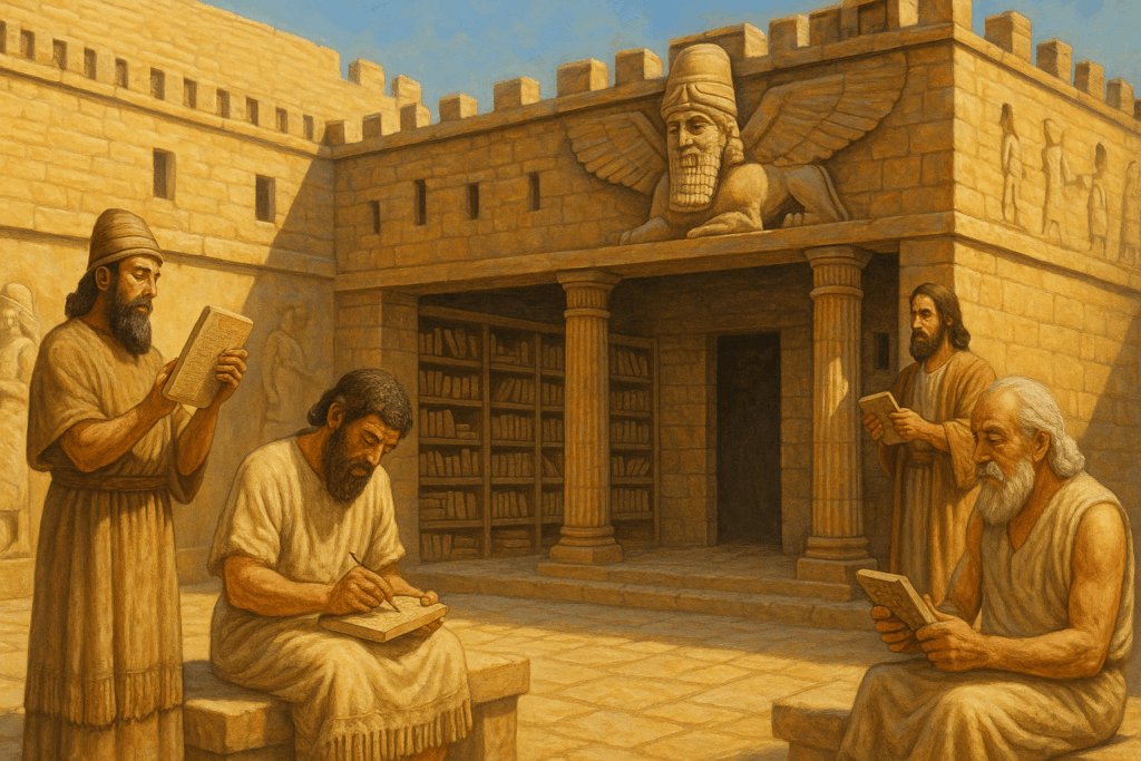 古代アッシリアの図書館