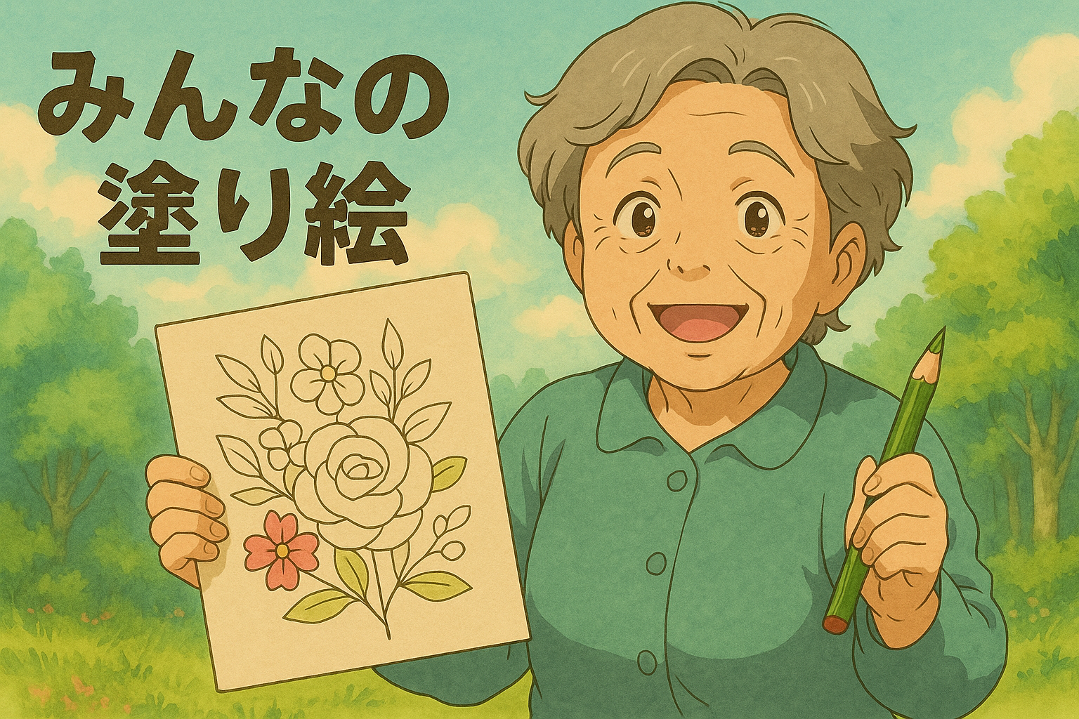 塗り絵のTOPページ画像