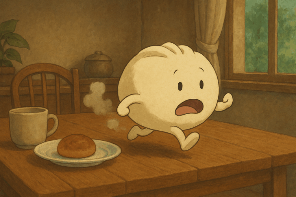 逃げるまんじゅう