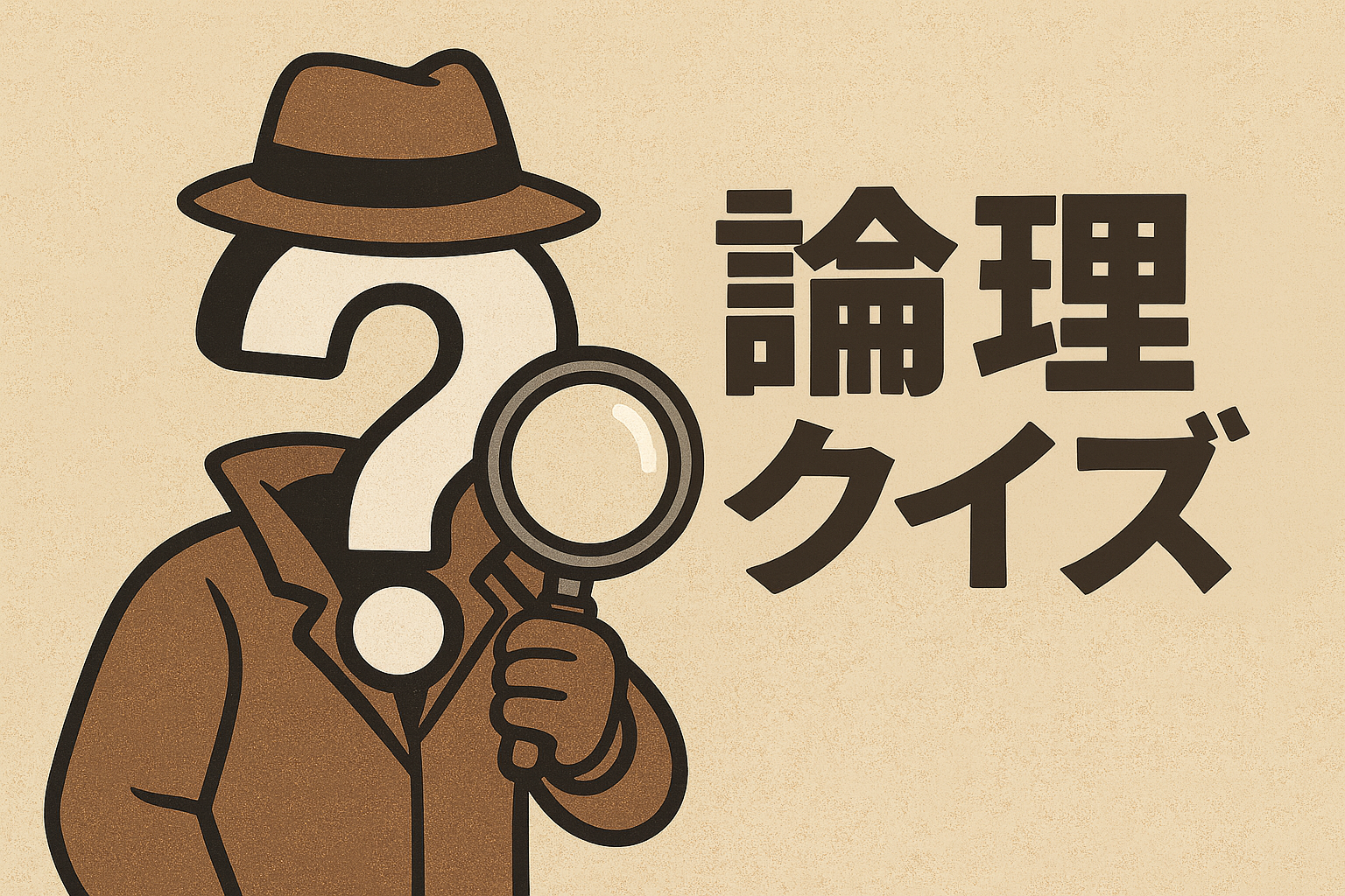 論理クイズの探偵