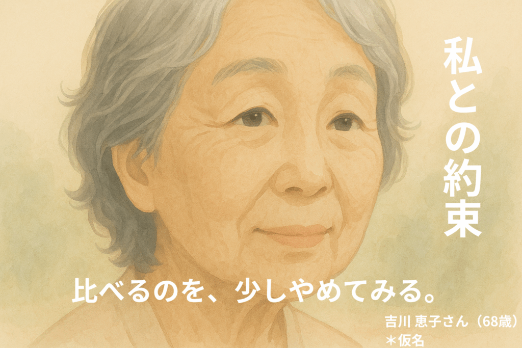 ≪わたしとの約束≫比べるのを、少しやめてみる。